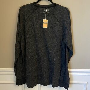 NWT‎ Men's Fossil Charcoal Gray Long Sleeve Shirt- XL